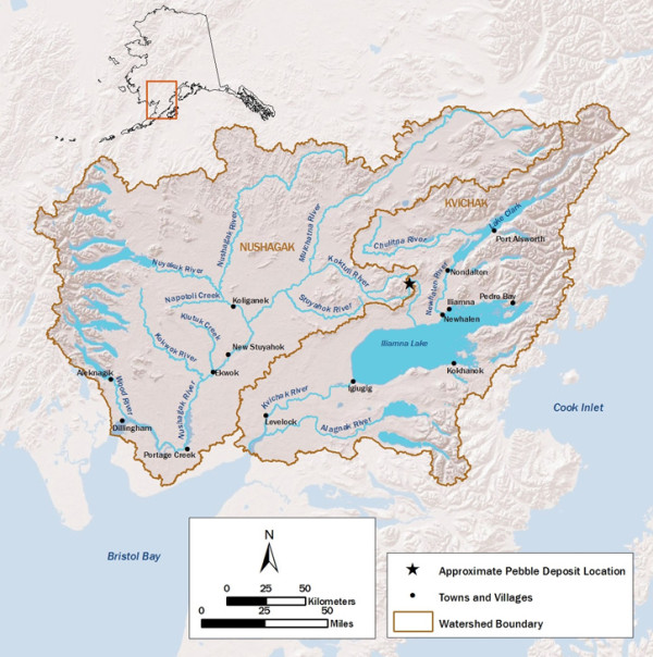 Bristol Bay Watershed Map 750px 600x604 