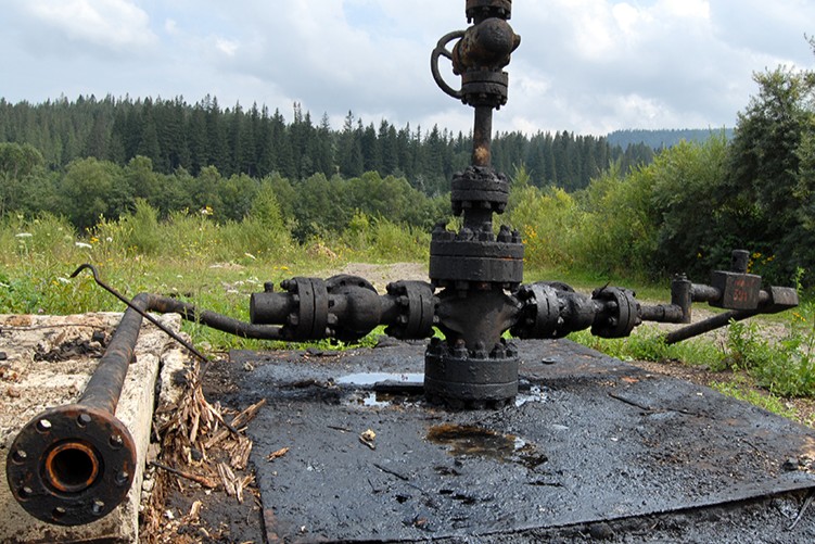 An abandoned well for oil production